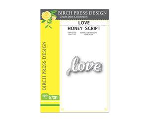 Birch Press Design Dies - Love Honey Script