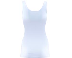 BlackSpade Essential White Cotton Singlet Vest Top 1950