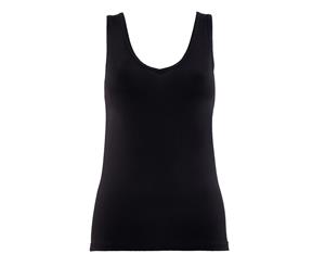 BlackSpade Silver Black Modal V-Neck Singlet Vest Top 1623