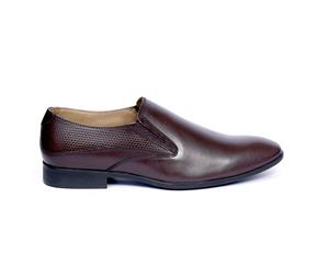 Bladen - Men's Leather Slip-on Shoes in Brown