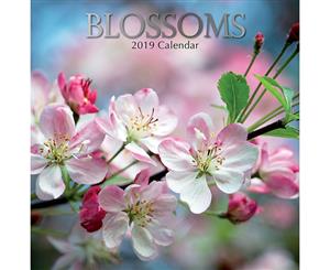 Blossoms - 2019 Premium Square Wall Calendar 16 Months New Year Xmas Decor Gift