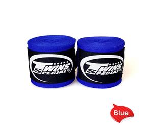 Boxing Hand Wraps 5m TWINS Kick Boxing MMA UFC Muay Thai Elastic CH- Blue Color