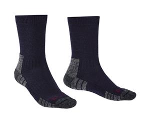 Bridgedale Mens Hike Light Merino Endurance Walking Socks - Navy / Grey