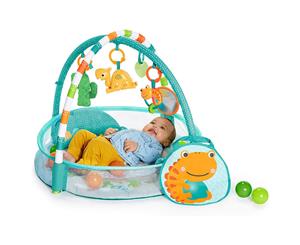 Bright Starts Rounds Of Fun Baby Infant Activity Play Gym/Pit w/10 Balls/Toy 0m+