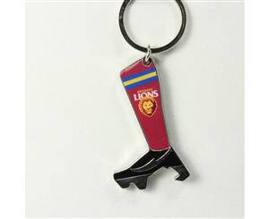 Brisbane Lions AFL Team Boot Bottle Opener Keyring