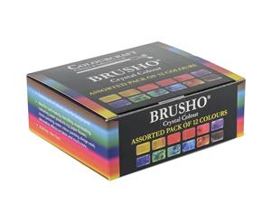 Brusho Crystal Colours Set 12/Pkg