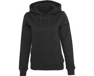 Build Your Brand Womens Heavy Hoody/Sweatshirt (Black) - RW7093