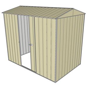 Build-a-Shed 1.5 x 2.3 x 2.3m Single Sliding Side Door Gable Shed - Cream