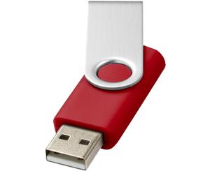 Bullet Rotate Basic Usb Flash Drive (Red/Silver) - PF1524