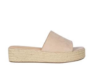 Cabo Wildfire Womens Flatform Slide Slip On - Natural