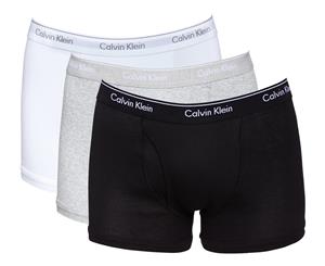 Calvin Klein Men's Cotton Classics Trunks 3-Pack - Black/Grey Heather/White