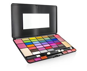 Cameleon Laptop Style MakeUp Kit 8075 (35x EyeShadow 4x Blusher 2x Powder Cake 6x Lipgloss) -