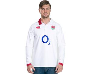 Canterbury Mens England Vapodri Long Sleeve Rugby Shirt - Bright White