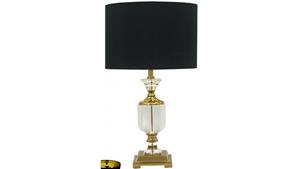 Carmen Black Crystal Table Lamp