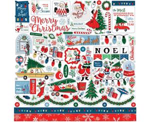 Carta Bella - Merry Christmas Cardstock Stickers 12 inch X12 inch Elements