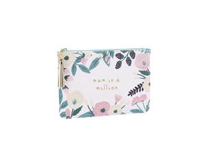 Cgb Giftware Mum In A Million Beauty Bag (White Flower) - CB1804