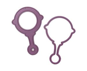 Cheery Lynn Designs Shaker Die Set 2 pack Baby Rattle 2.625 inch X4 inch