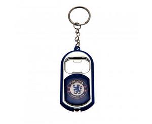 Chelsea Fc Official Football Crest Bottle Opener Keyring With Torch (Blue) - SG6270