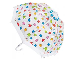 Children's Clear Birdcage Umbrella Multi Stars