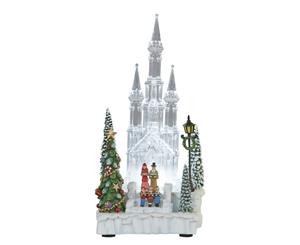 Church w/Choir LED Ornament 26cmH