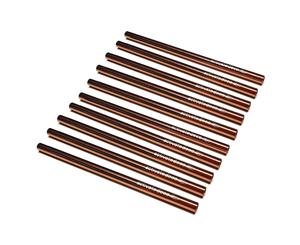 Cocktail Short Stainless Steel Straw Rose Gold 120mm - 50 Pack