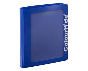 ColourHide A4 25mm Clearview Binder File/Paper Document Storage Organiser Blue