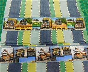 Country Style New Tea Towels Set of 2 ROAD TRAIN MINING TRUCKS Handmade Teatowels