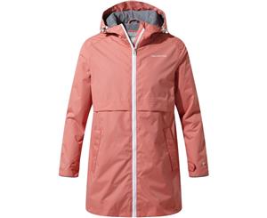 Craghoppers Girls Dahna Waterproof Lightweight Walking Coat - Rosette