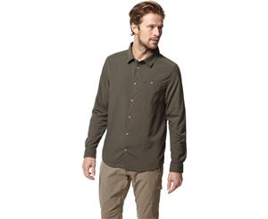 Craghoppers Mens Nosi Life Nuoro Light Long Sleeve Shirt - Dk Khaki