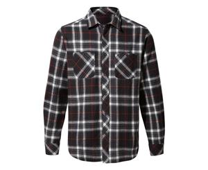 Craghoppers Mens Riffelap Cotton Long Sleeve Durable Shirt - BlkPep Check