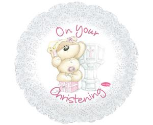 Creative Party Fizzy Moon On Your Christening Foil Balloon (Pink) - SG9308