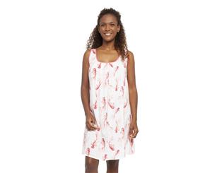 Cyberjammies 4432 Darcie Ivory Off-White Fish Print Cotton Chemise