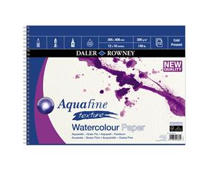 Daler Rowney Aquafine SP 300gsm 406x305mm (16x12") 12 sheets -spiral