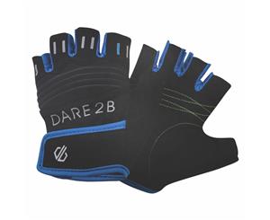 Dare 2B Kids Suasive Fingerless Cycling Mitts/Guide (Black/Petrol Blue) - RG4221