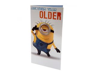 Despicable Me Minion Birthday Card (Yellow/Blue/White) - TA2507