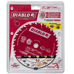 Diablo 184mm 24 Teeth Ultra Thin Cordless Circular Saw Blade