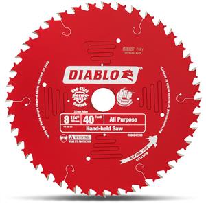 Diablo 209mm 40T TCT Circular Saw Blade for Wood Cutting - All Purpose