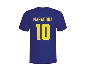 Diego Maradona Boca Juniors Hero T-shirt (navy)