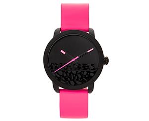 Diesel Women's 38mm Flare Rocks Leather Watch - Hot Pink