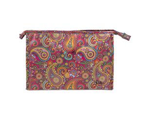 Dilly's Collections Wide Multi-Purpose Toiletries Travel Makeup Cosmetic Bag - Retro