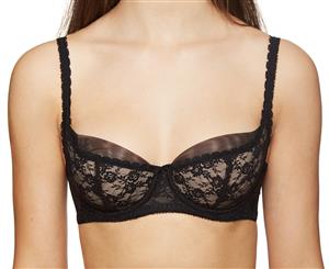 Dita Von Teese Women's Sheer Witchery Balconette Bra - Black/Nude