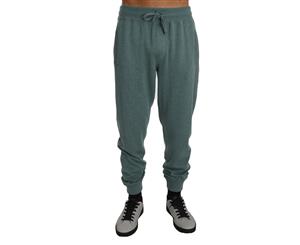 Dolce & Gabbana Mint Green Cashmere Casual Warm Sweatpants