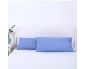 Dreamaker 250TC Plain Dyed King Pillowcases-48x90cm Lavender