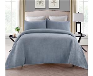 Dreamaker Premium MOGAN quilted Sandwashed coverlet