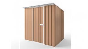 EasyShed S2319 Skillion Roof Garden Shed - Pale Terracotta