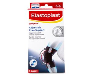 Elastoplast Sport Adjustable Knee Support Firm Brace - Black