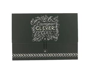 Emma Bridgewater Black Scroll Set of 2 A4 Document Wallets