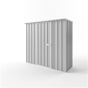 EnduraShed 2.25 x 0.78 x 2.12m Tall Flat Roof Garden Shed - Zincalume