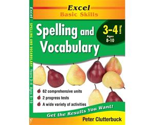 English Support Books Spelling and Vocabulary Years 3 & 4