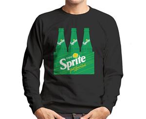 Enjoy Sprite Retro 90s Bottle Crate Men's Sweatshirt - Black